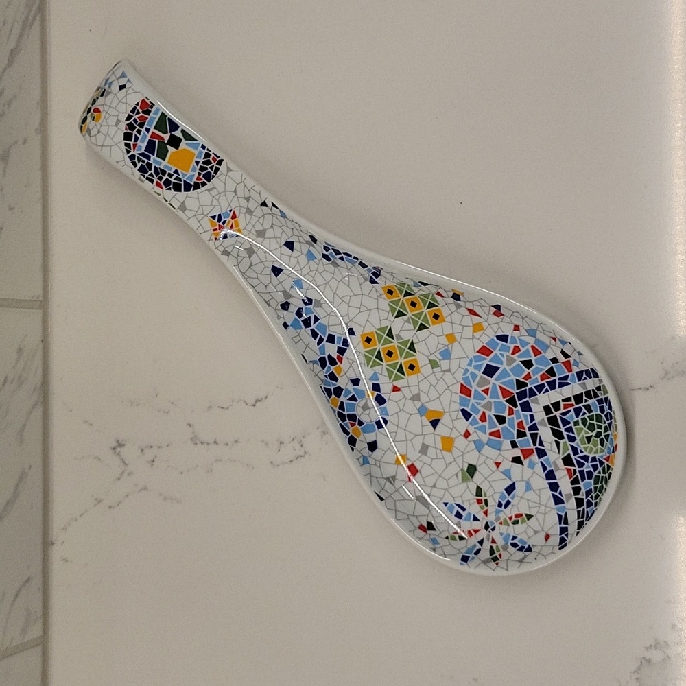 Antoni Gaudi Inspired Mosaic Spoon Rest